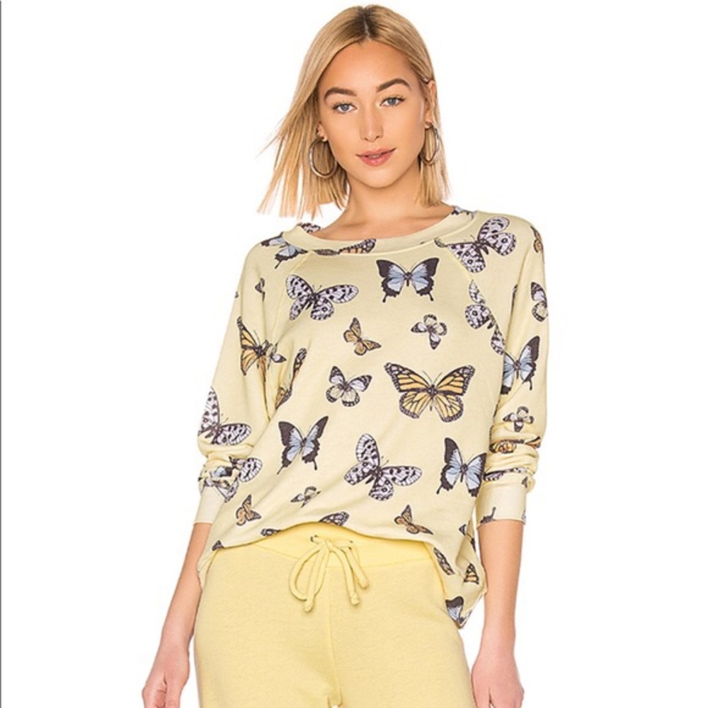 wildfox sommer’s butterfly sweater NWOT